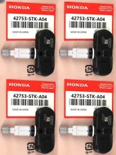 4PCS Genuine 42753STKA04 TPMS TIRE PRESSURE SENSOR OEM PMV-107G For Acura Honda