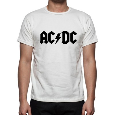 T-SHIRT MAGLIETTA UOMO AC DC NO HAPPINESS IDEA REGALO | eBay