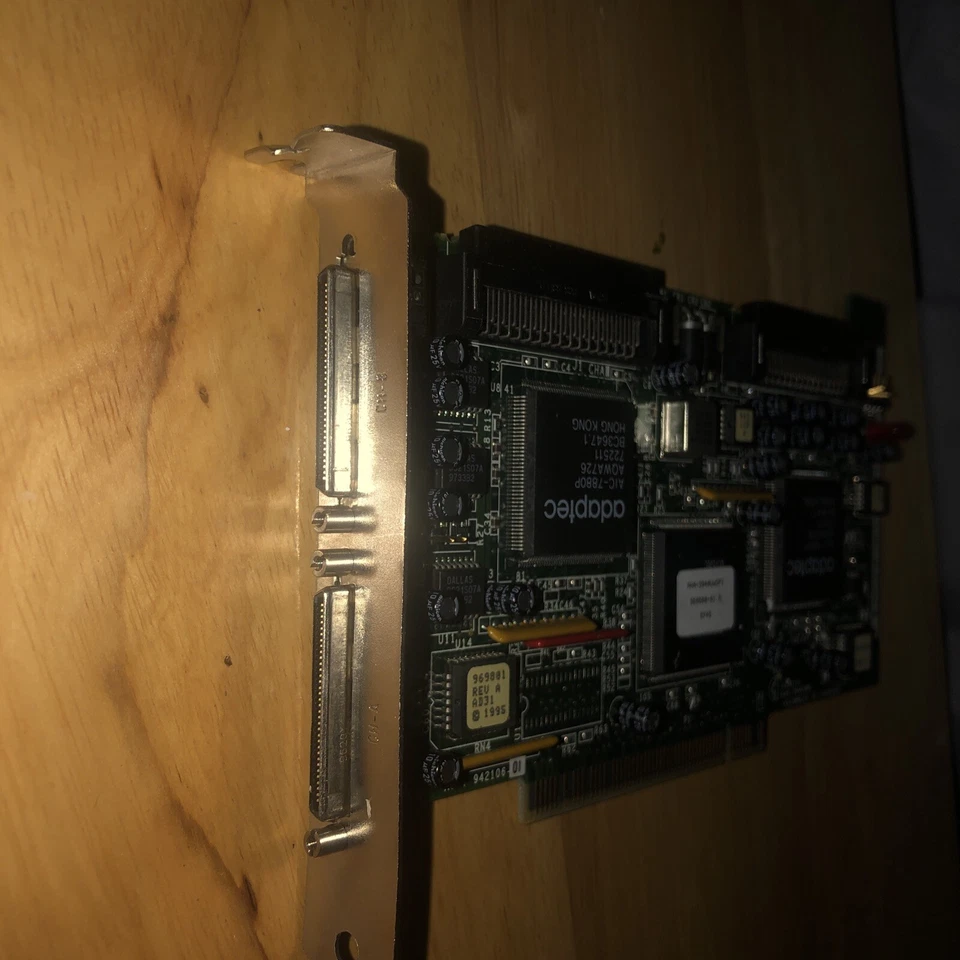 Adaptec AHA-3940UWD SCSI Host Adapter/Controller PCI Dual Channel Tested Works - Image 3 of 4