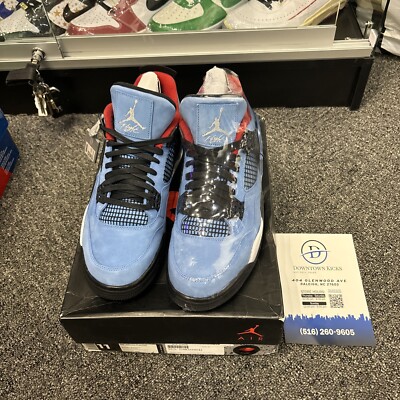  100% Authentic NEW Nike Air Jordan 4 Retro Travis Scott Cactus Jack Size 11