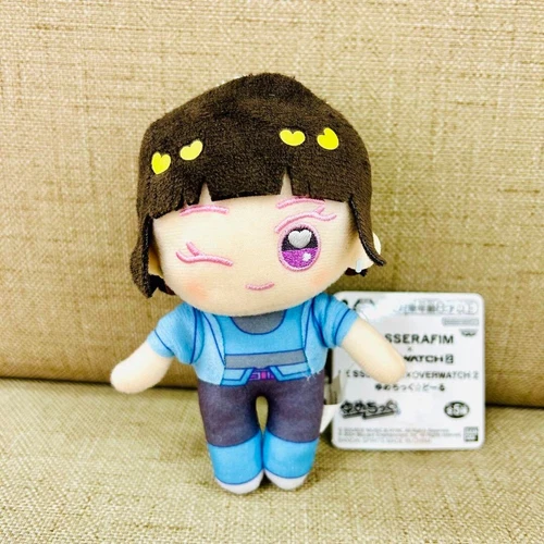 LE SSERAFIM Overwatch 2 Kim Chae-won Plush Doll Mascot Banpresto Japan New - Picture 1 of 2