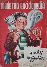 ALBUM FIGURINE "MODERNA ENCICLOPEDIA" COMPLETO, DELL'ARTE 1951