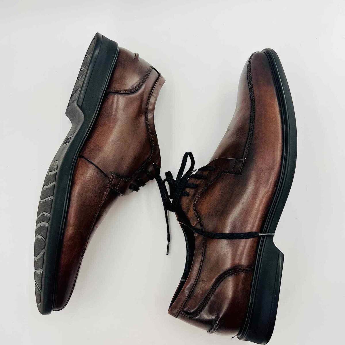 Kenneth Cole Reaction Get Busy Brown Leather Oxfords Size 11  display picture 2