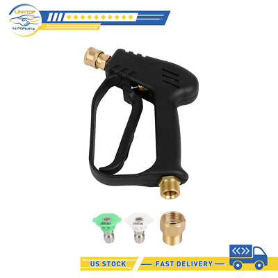 #ad Short Pressure Washer Gun w M22 14mm Inlet Stubby High Pressure Handle Gun New $23.50