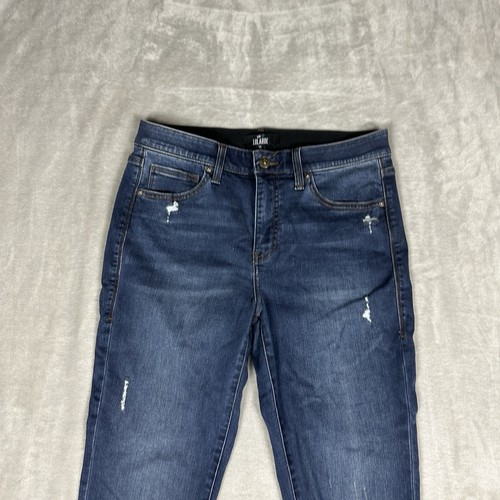 Lularoe Skinny Jeans Womens Size 30 (32x28) Denim Blue Elastic Waist - Picture 3 of 10