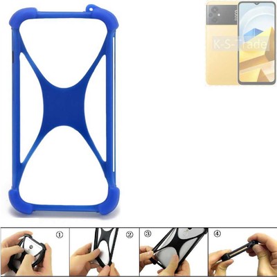 Bumper für POCO M5 Silikon Hülle Softcase Stoßschutz Kantenschutz Schutz Hül