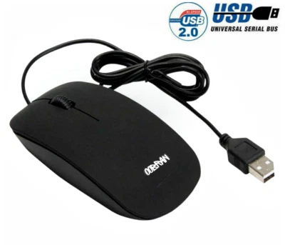 Mouse óptico USB universal con cable OOBRAN para Mac PC computadora portátil desplazamiento