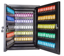 200 Key Storage Cabinet Lock Box Safe Organizer Wall Mount Large Car Lot Holder
