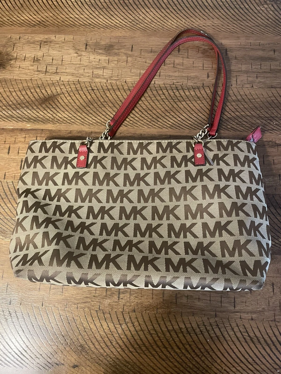 Michael kors purse clearance with red straps