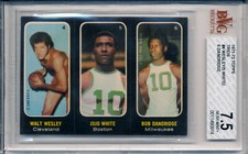 1971-72 Topps Trios Stickers WESLEY JO JO WHITE BOB DANDRIDGE #4 BVG 7.5 Low Pop