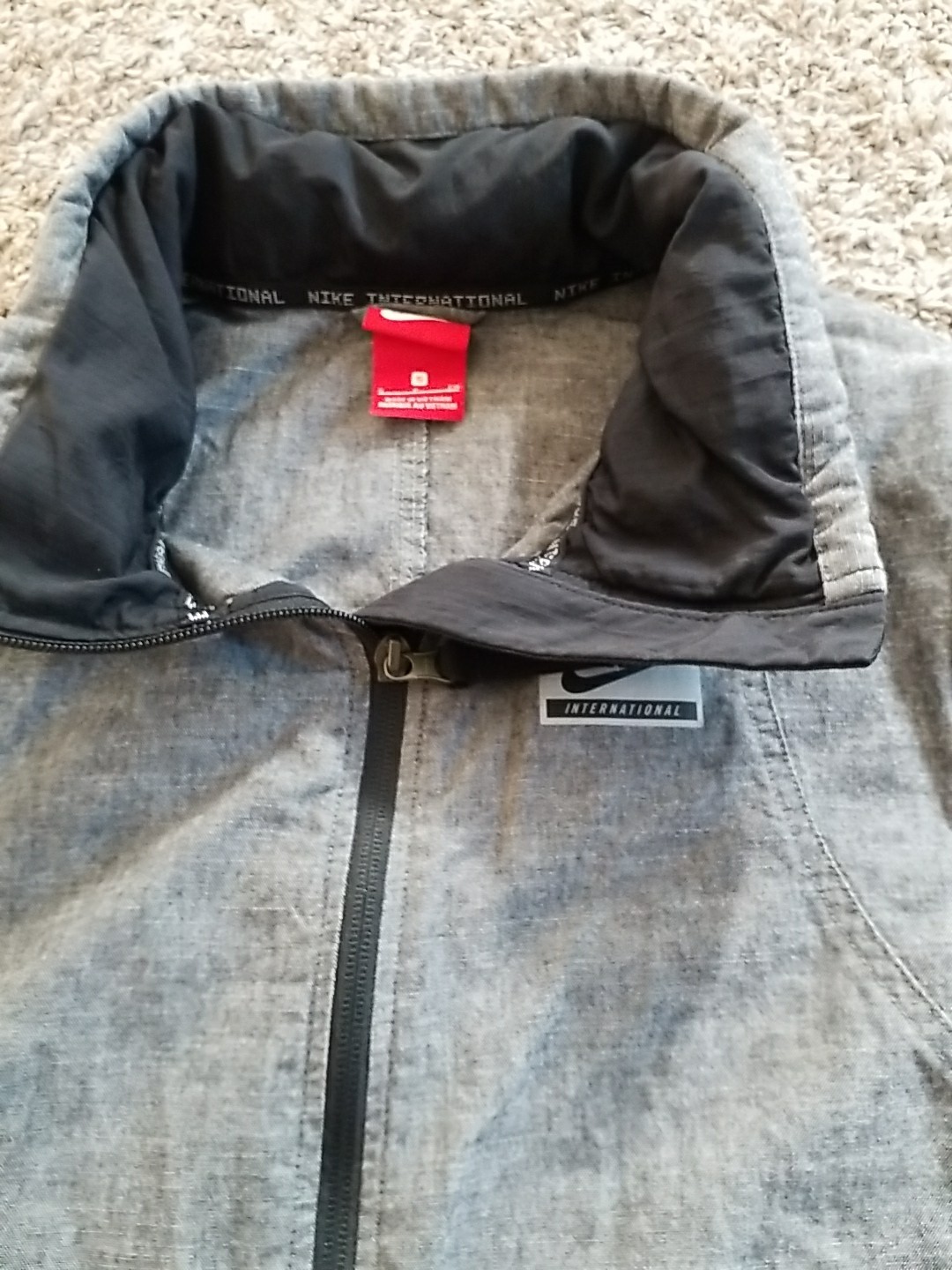 SACAI X NIKE Nike Giacca Donna 'Internazionale' Grigio Nero Tg S 831685 010. C35