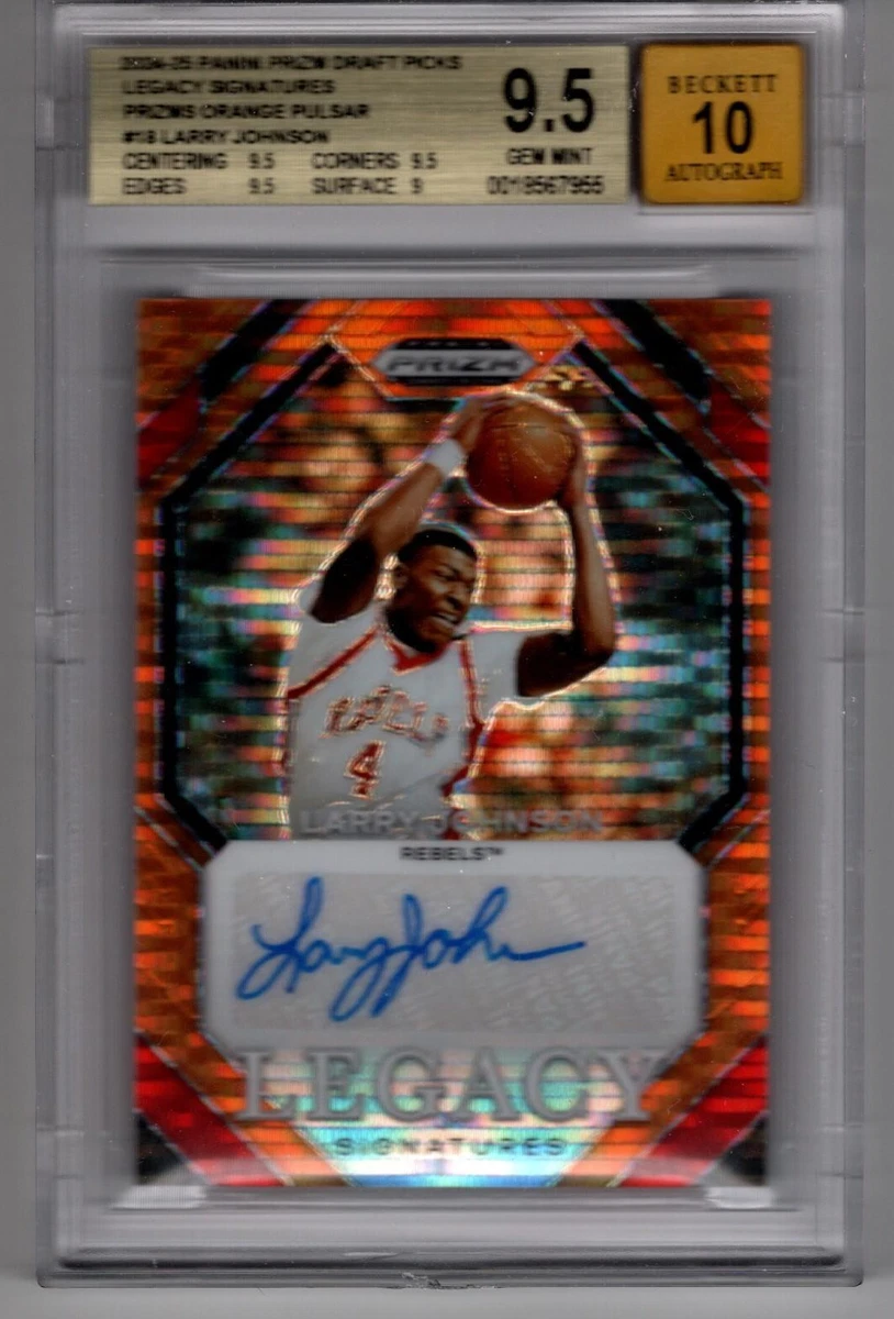 Larry Johnson Basketball Sports Trading Card Singles Autographed