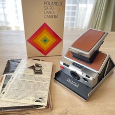 POLAROID SX-70 Land Camera Instant Camera Brown