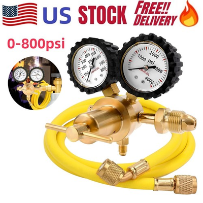 #ad #ad CGA580 Professional Nitrogen Regulator for Hvac Purge 0 800 PSI Output Pressure $35.98