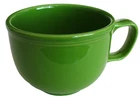 HL~Shamrock~GREEN~Homer Laughlin~FIESTA  POTTERY~Jumbo~SOUP MUG~EC
