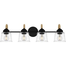 Quoizel SEB8631 Seabreeze 4 Light 31"W Bathroom Vanity Light - Black