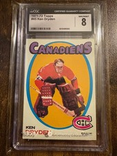 1971-72 Topps Montreal Canadiens Ken Dryden Rookie Card - Must See to Appreciate