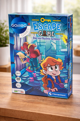 Clementoni Escape Game Schloss   Knobelspiel Gesellschaftsspiel