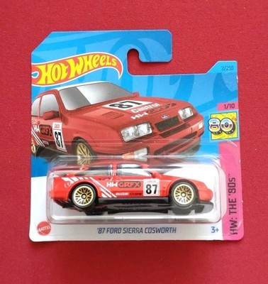 Hot Wheels Ford Sierra Cosworth ´87 ''HW THE 80s'' rot (wie Matchbox/1:64) NEU+OVP