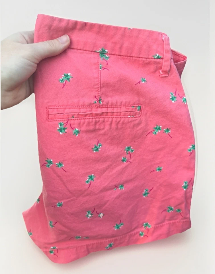 Pantalones Cortos Old Navy Talla 4 Rosa Palmera Chino Foto 2 de 4