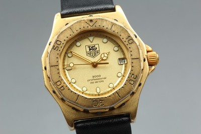 [Exc+5] TAG Heuer Professional 3000 934.413 Gold  Quartz Men s Watch