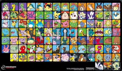 Pokemon Professor Playmat Gen JHOTO GEN 2 TCG CUSTOM Program - Bild 1 von 2