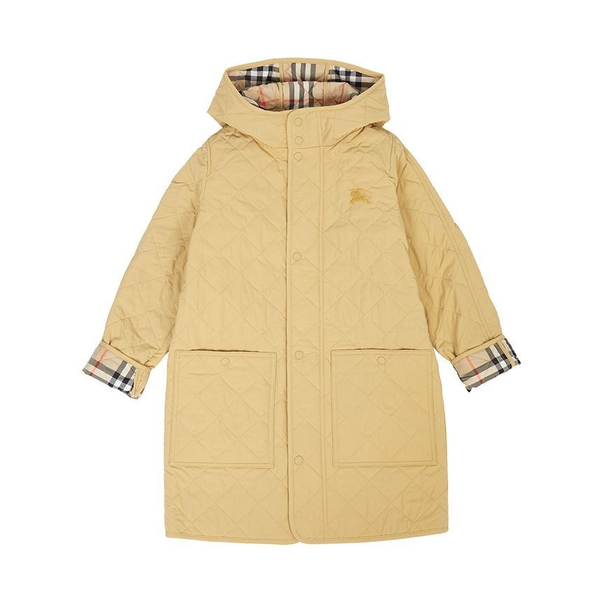 Burberry Kids Harrison Quilted Hooded Coat - Adult Sizes Available image 2