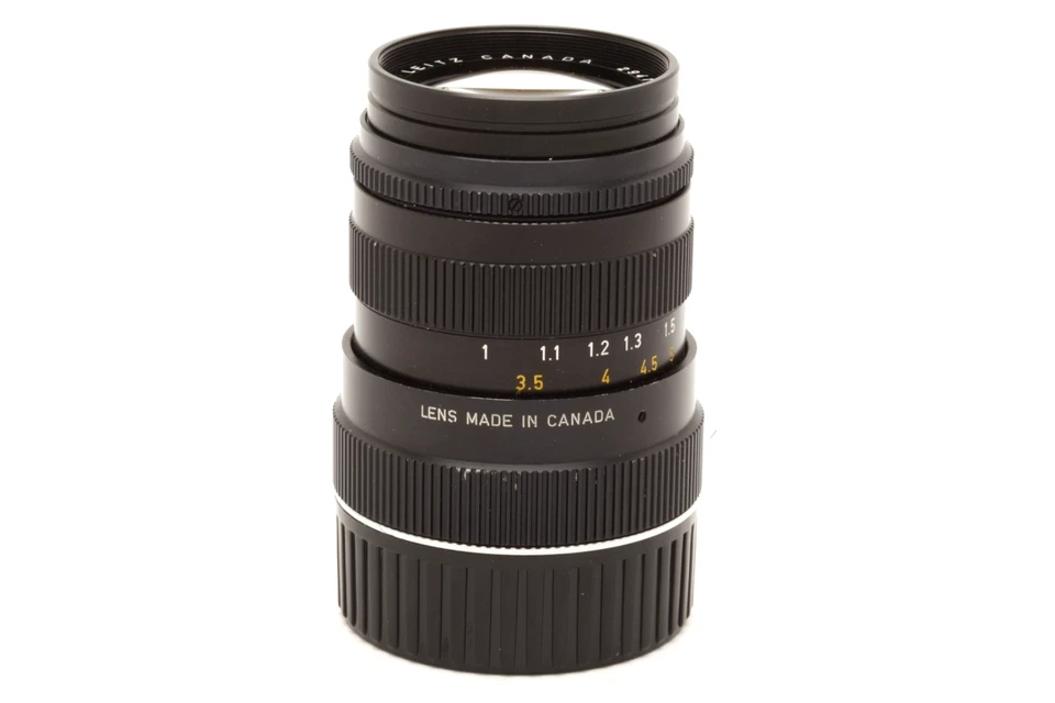 Lente de montaje Leica Leitz 90 mm f2,8 Tele-Elmarit M (negro, Canadá) #48690 Foto 3 de 4
