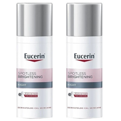 2x Eucerin Spotless Brightening Night Fluid 50ml Reduces Dark Spots & Acne Marks