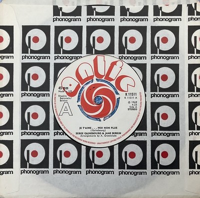 SERGE GAINSBOURG/JANE BIRKIN  Je T Aime   Moi Non Plus/Jane B.  Antic 45