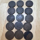15 Indian Head Small Cent Lot 1861-1901 Bronze Philadelphia