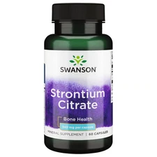 Swanson Strontium Citrate 340 mg 60 Capsules