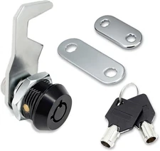 Harbor Freight Tool Cart Lock - Zinc Alloy (5/8 Inch 1 Pack-Black) - Hook Cam