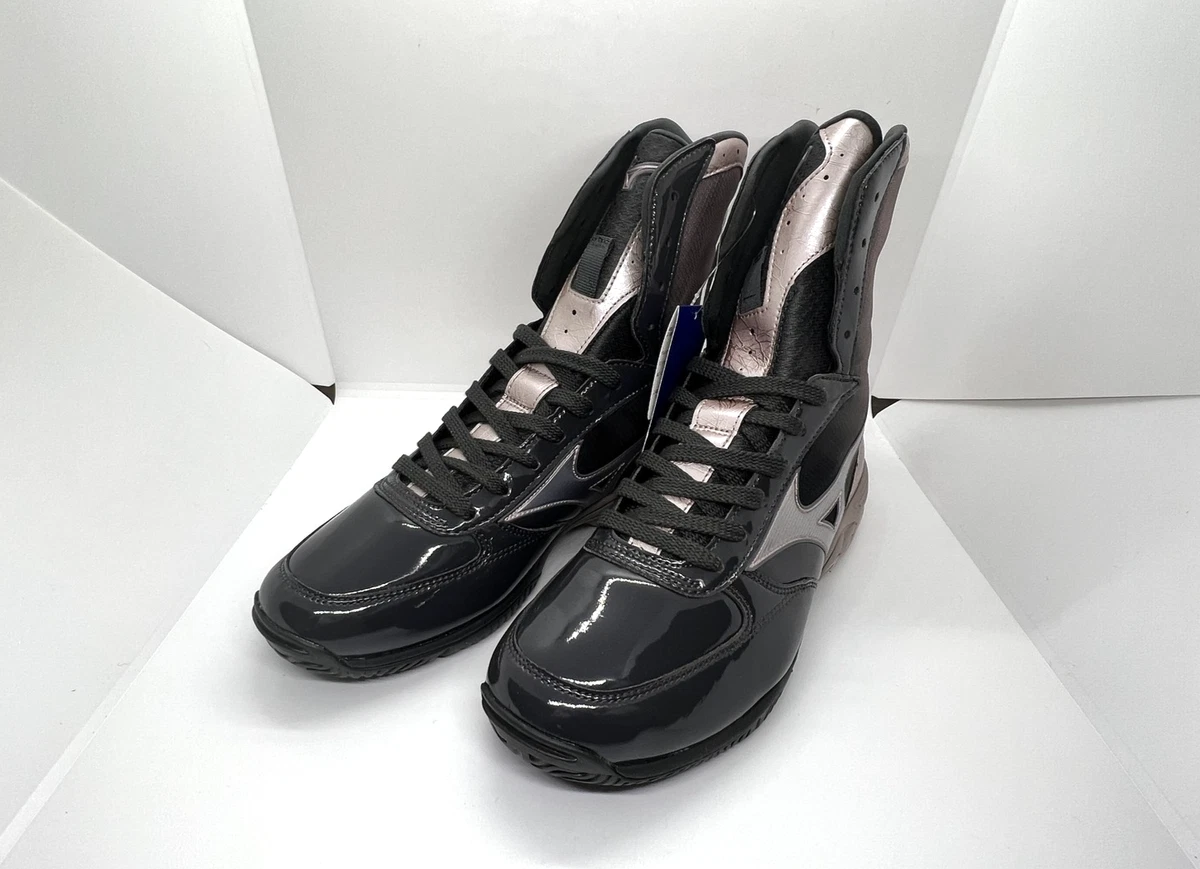 MIZUNO Boxing Shoes Wave Monster US7 ( 25cm ) Black Silver Naoya