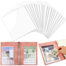 Saintrygo 20 Pcs Adhesive Clear Corner Pockets 6 x 6 Inch Clear Peel and Stic...