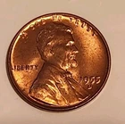 1955 D Lincoln Wheat Cent Uncirculated Penny US Coin