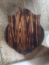 Shoulder Mount Plaque Walnut Stain 27"×23"