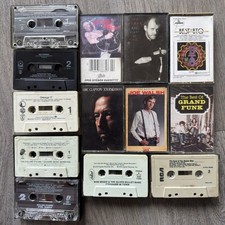 13 Classic Rock Cassette Tape Lot - Clapton Stones Seger Walsh Nugent Chicago