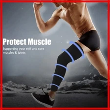 Compression Long Sleeve Support Leg Knee Brace Socks Sport Pain Relief Men Women