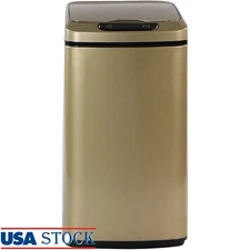 Motion Sensor Trash Can 9L Hands-Free Soft Close Indoor Waste Bin W/ Stay Open
