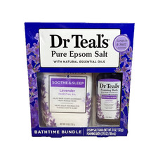 Dr Teal  s Soothe  Sleep Lavender Foaming Bath  Epsom Salt Bath 2 Piece Set NEW