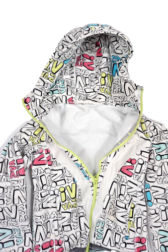 Ivivva By Lululemon Youth Girls Small Scuba Hoodie Sweatshirt Multi Color Zip - Picture 2 of 4