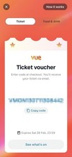 Vue Cinema Tickets