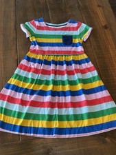 Mini Boden Multi Stripe Dress Size 9-10 Rainbow Excellent Condition