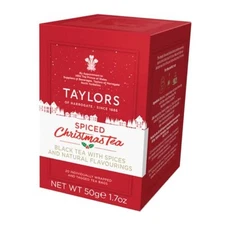  Holiday Black Tea, Individually Wrapped 20 Count (Pack of 1) Spiced Christmas