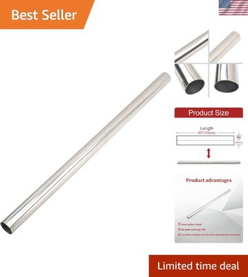 Universal Fit 3'' x 48'' Straight Mandrel Exhaust Pipe - DIY Performance Upgrade