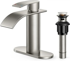 Forious Waterfall Bathroom Faucet Brushed Nickel - WB-0305BN