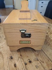 Vintage GRIFFIN SHINEMASTER Shoe Shine Box W Key Brushes KIWI Polish Cloths