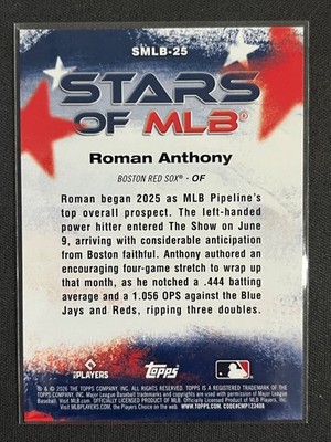 2026 Topps Series 1 Roman Anthony #SMLB-25 Stars of MLB (RC 