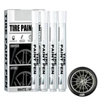 White Oil-Based Tire Paint Marker Pen 14.5cm Length 6ml Ink for Car Tire DIY